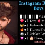 Instagram Bio For Boys