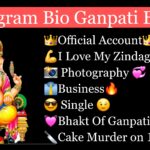 Ganpati Bappa Bio For Instagram