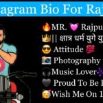 Rajput Bio For Instagram