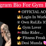Gym bio for Instagram