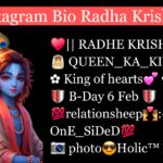 Radha krishna bio for instagram