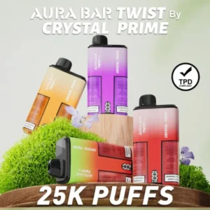 Aura Bar Twist 25k The Ultimate Guide to 25,000 Puff Vapes and Crystal Prime Options